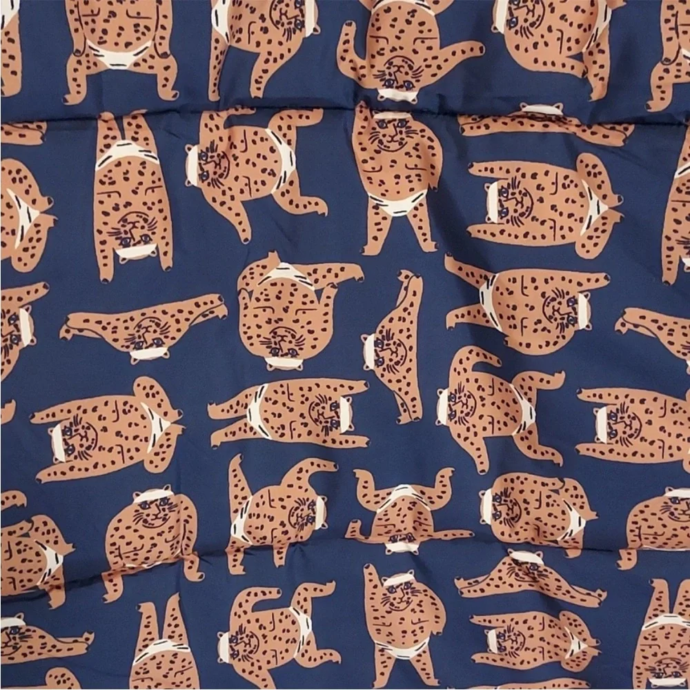 Compania Fantastica Sumo Cat Print Puffer Coat size Large - Picture 8 of 16